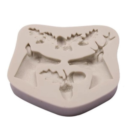 Молд новогодний Олени 93 на 99 мм серый Киев - изображение 5