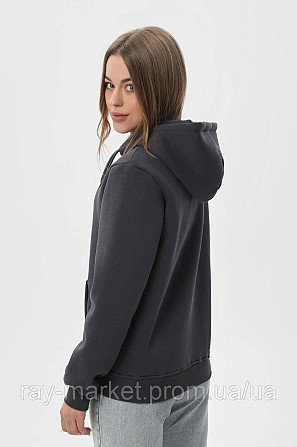 Набір жіночий худі утеплене 2шт RAY BASIC Темно-сірий /Чорний (U0401W-Dark Grey-Black) 3XL Київ - фото 3