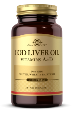Масло печени трески SOLGAR Cod Liver Oil  250 гел капс Киев