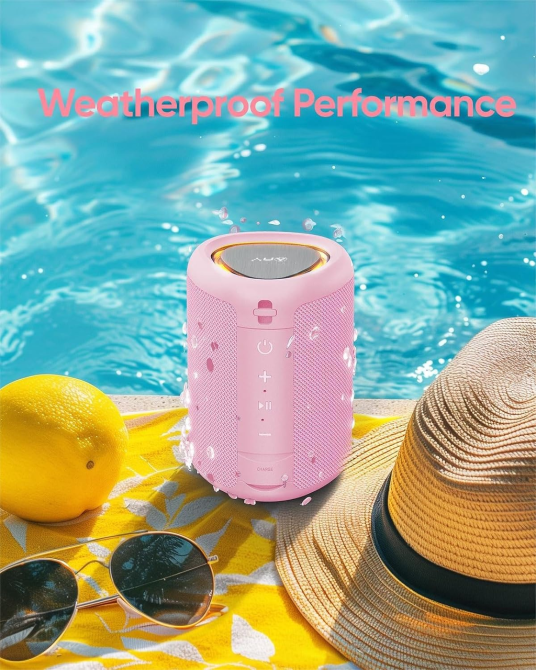 Портативна Bluetooth-колонка AY-SPKA46, 15 Вт, Bluetooth 5.3, TWS, LED-підсвічування, IPX5, AUX, TF, чорна Київ - фото 8