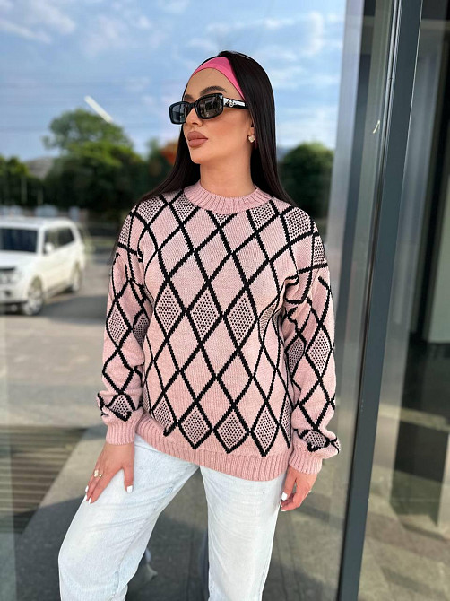 Женский модный вязаный свитер с орнаментом. 42-56р Киев - изображение 8