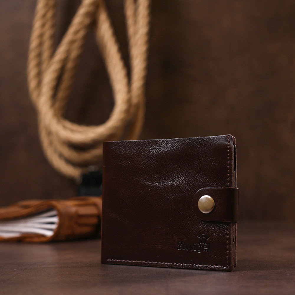 Універсальне чоловіче портмоне Коричневий (SHVIGEL) Київ - фото 2