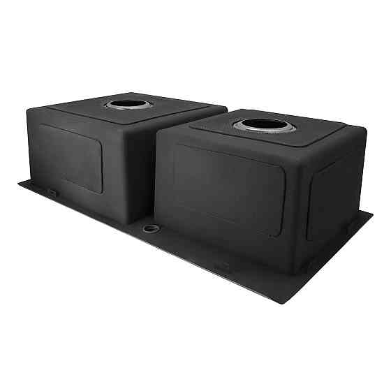 Кухонная мойка с нержавеющей стали Kroner KRP Gebürstet - 78х43ZHM на две чаши (3/1 мм) Киев