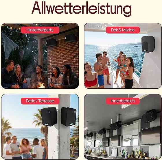 Акустическая система Pyle PDWR50B черный 6.5