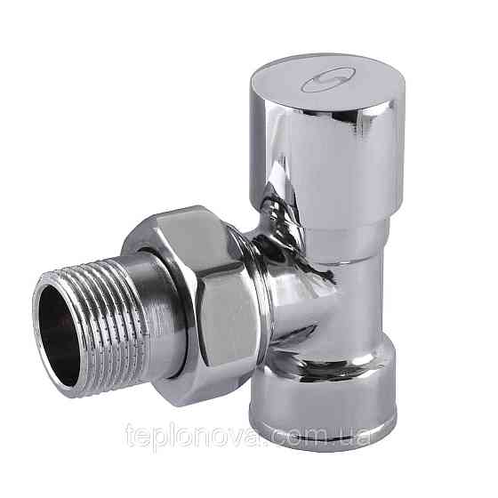 Кран вентильный угловой с американкой SOLOMON 3/4″ CHROM 1845 Черновцы