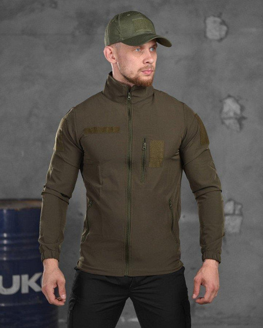 Вітровка чоловіча хакі на змійці Одеса - фото 2