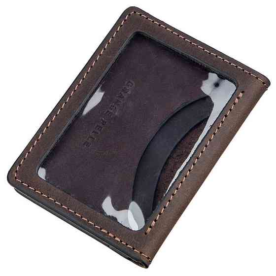 Обкладинка для водійських прав шкіряна Коричнева (GRANDE PELLE) Київ