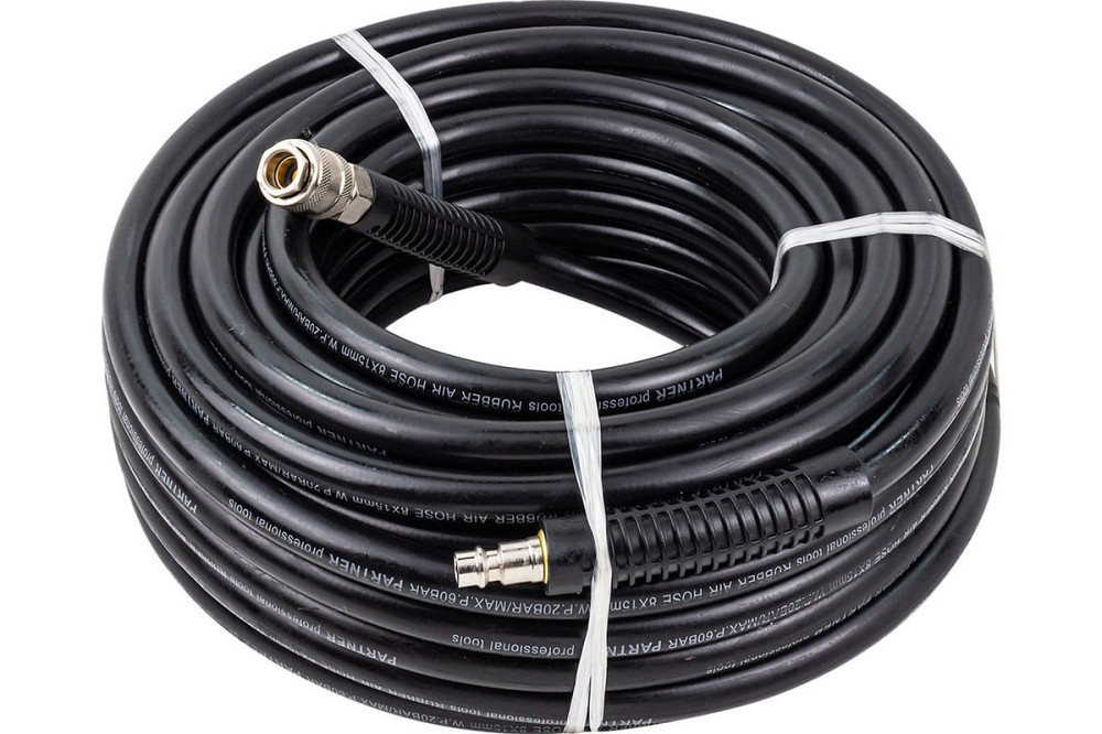 Шланг резиновый воздушный армированный с фитингами 8*15мм*15м PA-AHC-10/F Partner Одесса - изображение 1