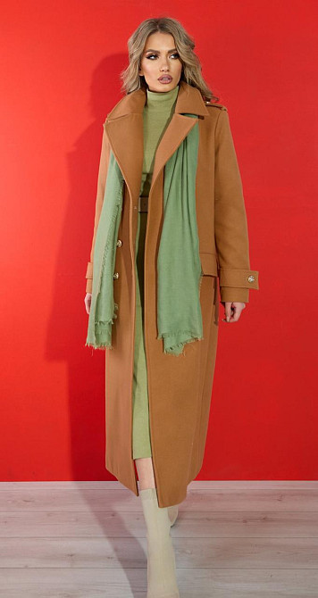 Лаконічне пальто з красивою фурнітурою (42) Київ - фото 2