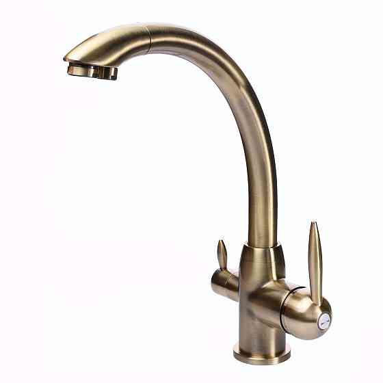 Змішувач для кухні під осмос Globus Lux LAZER GLLR-0777-9-BRONZE Тернополь