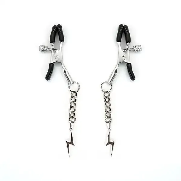 Затискачі для сосків Liebe Seele Lightning Nipple Clamps Silver Львів - фото 1