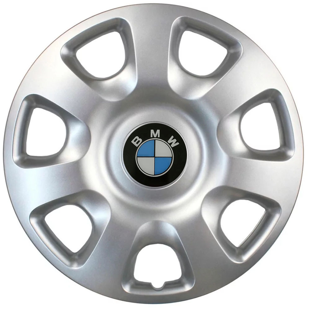 Автомобильные модельные колпаки R15 BMW 336 4шт, SJS, серебряные Киев - изображение 1