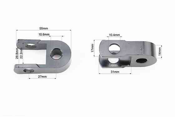 Подовжувач заднього амортизатора 27мм к-кт 2шт, чорний, тип 2 Київ
