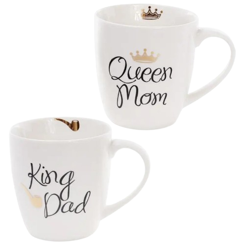 Кружка 520мл порцелянова King Dad Queen Mom BONA DI Житомир