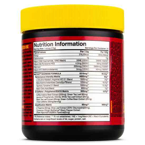 Предтренировочный комплекс MUTANT Madness 275 g (Fruit Punch) Луцк