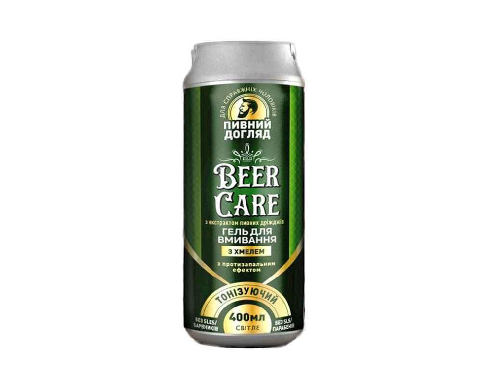 Гель для умывания лица и бороды 400мл С ХМЕЛЕМ ТОНИЗУЕМЫВАЮЩИЙ ТМ BEER CARE Киев - изображение 1