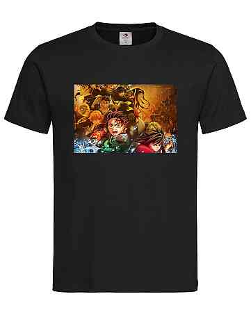 Футболка «Клинок, рассекающий демонов» — стиль для настоящих поклонников аниме Черный, XXL Городище