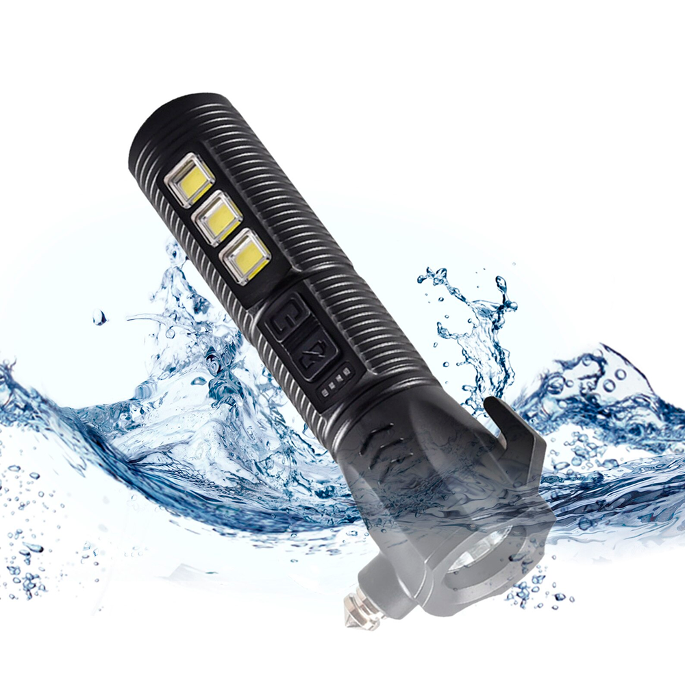 Автомобільний аварійний ліхтарик зі склобоєм та USB,COB-LED,22018 SBR Київ - фото 4