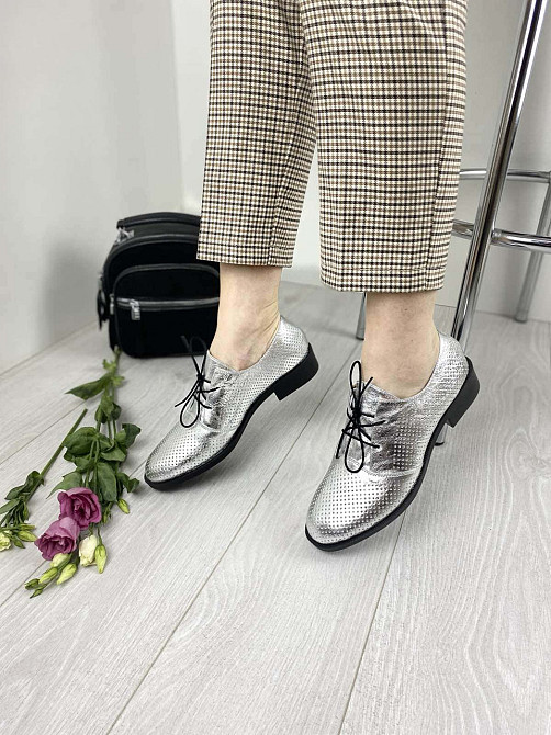 VIKTTORIO Туфлі жіночі VIKTTORIO 222 срібні (весна-літо, шкіра натуральна) (3133) Коломыя - изображение 2