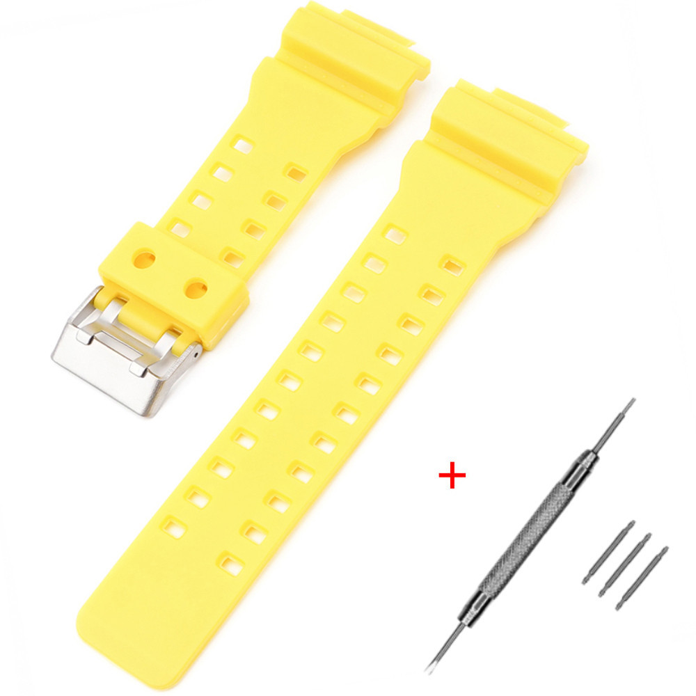 Ремешок для Casio G-Shock GA-100/110 Yellow SI SBR Киев - изображение 1