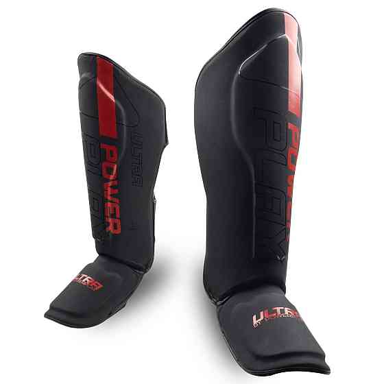 Захист гомілки і стопи PowerPlay 3052 Чорно-Червоний M Кам'янське