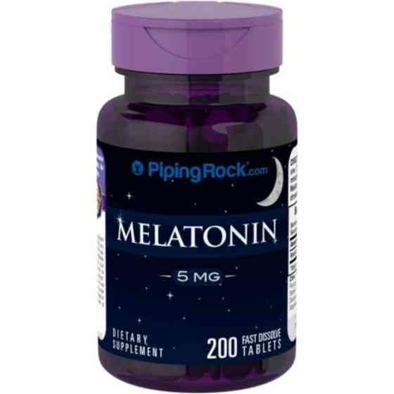 Мелатонін Piping Rock Melatonin Fast Dissolve 5 mg 200 Fast Dissolve Tablets Луцьк
