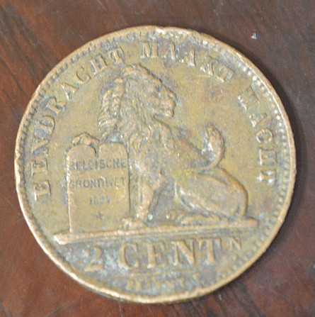 Бельгия 2 сентима 1919 год Полтава - изображение 1