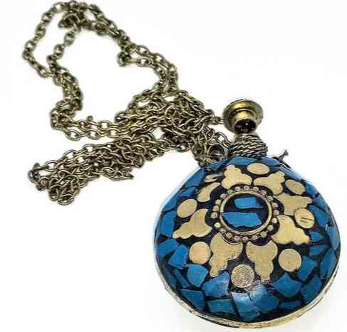 Аромакулон из бронзы с бирюзой Киев