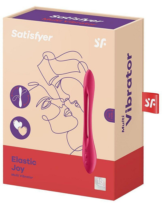 Универсальный гибкий вибратор для пар Satisfyer Elastic Joy Red Sex Aura Киев - изображение 6