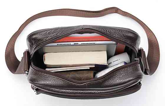 Мессенджер мужской кожаный 20346 Vintage Коричневый Киев