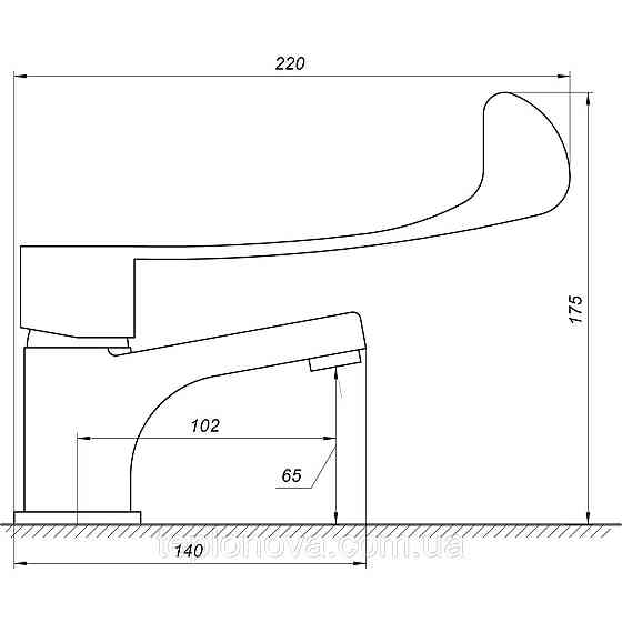 Смеситель для умывальника TOPAZ CLINIC TCL-15011 Черновцы