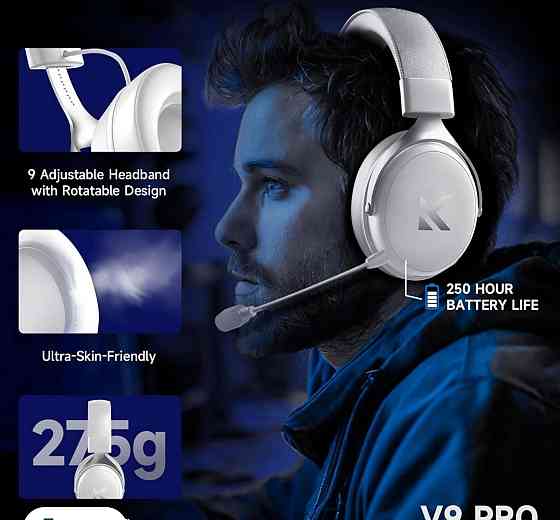 Навушники McHose V9 Pro White/Silver ! Харьков