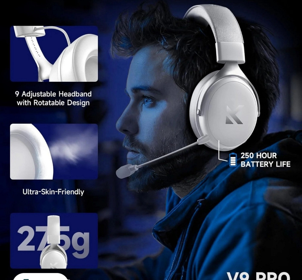 Навушники McHose V9 Pro White/Silver ! Харьков - изображение 1