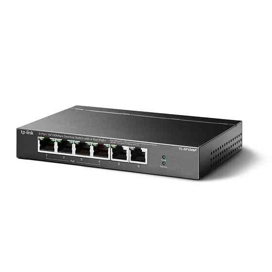 PoE-комутатор TP-Link TL-SF1006P 6-портовий з 4 PoE+ портами некерований Київ