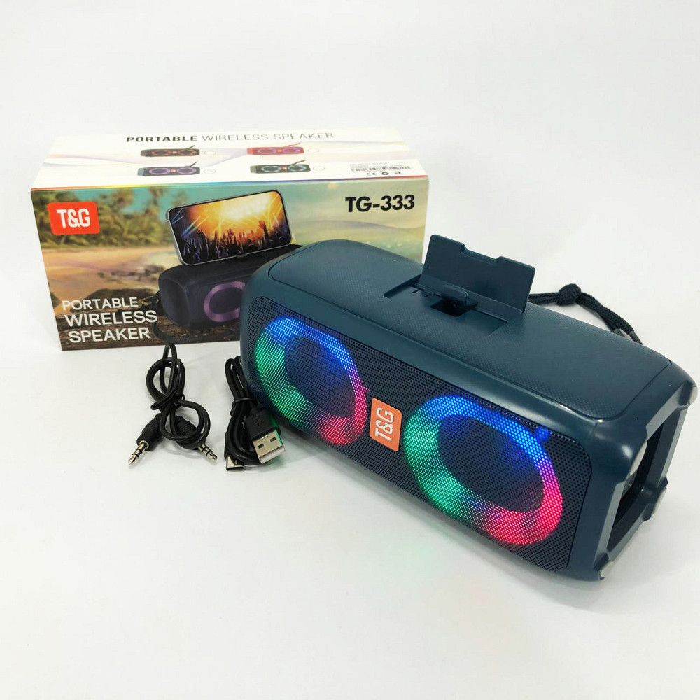 Bluetooth колонка з якісними басами TG333, Bluetooth музична колонка Портативна блютуз QI-44 Івано-Франківськ - фото 9
