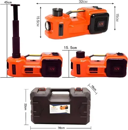 Набор электродомкрат+компрессор+фонарь до 5 тонн мощность 180w ZSY03-X 12V Коломыя