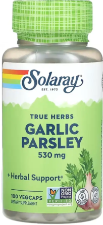 Часник і петрушка Solaray Garlic Parsley 530mg 100 вег капс Київ
