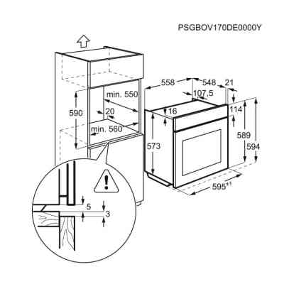 Духовой шкаф Electrolux OPEB2520V Винница