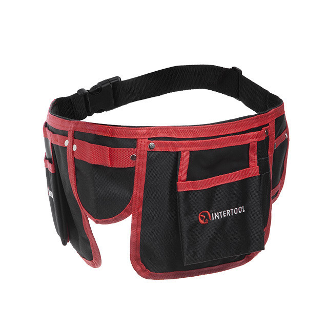 Сумка поясна слюсарно-будівельна, 11 кишень, поліестер INTERTOOL SP-1015 Киев - изображение 1