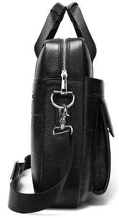 Сумка чоловіча Vintage 14628 шкіряна Чорна Київ