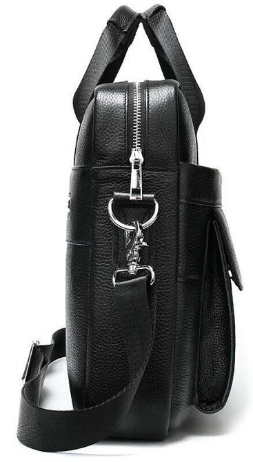 Сумка чоловіча Vintage 14628 шкіряна Чорна Київ - фото 4