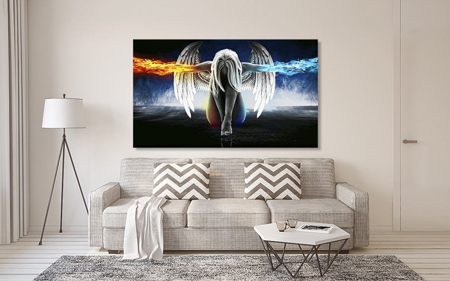 Картина холст  у вітальню / спальню   Дівчина стихій     MLP_50 ( 60х30см ) 80х160см Київ - фото 2