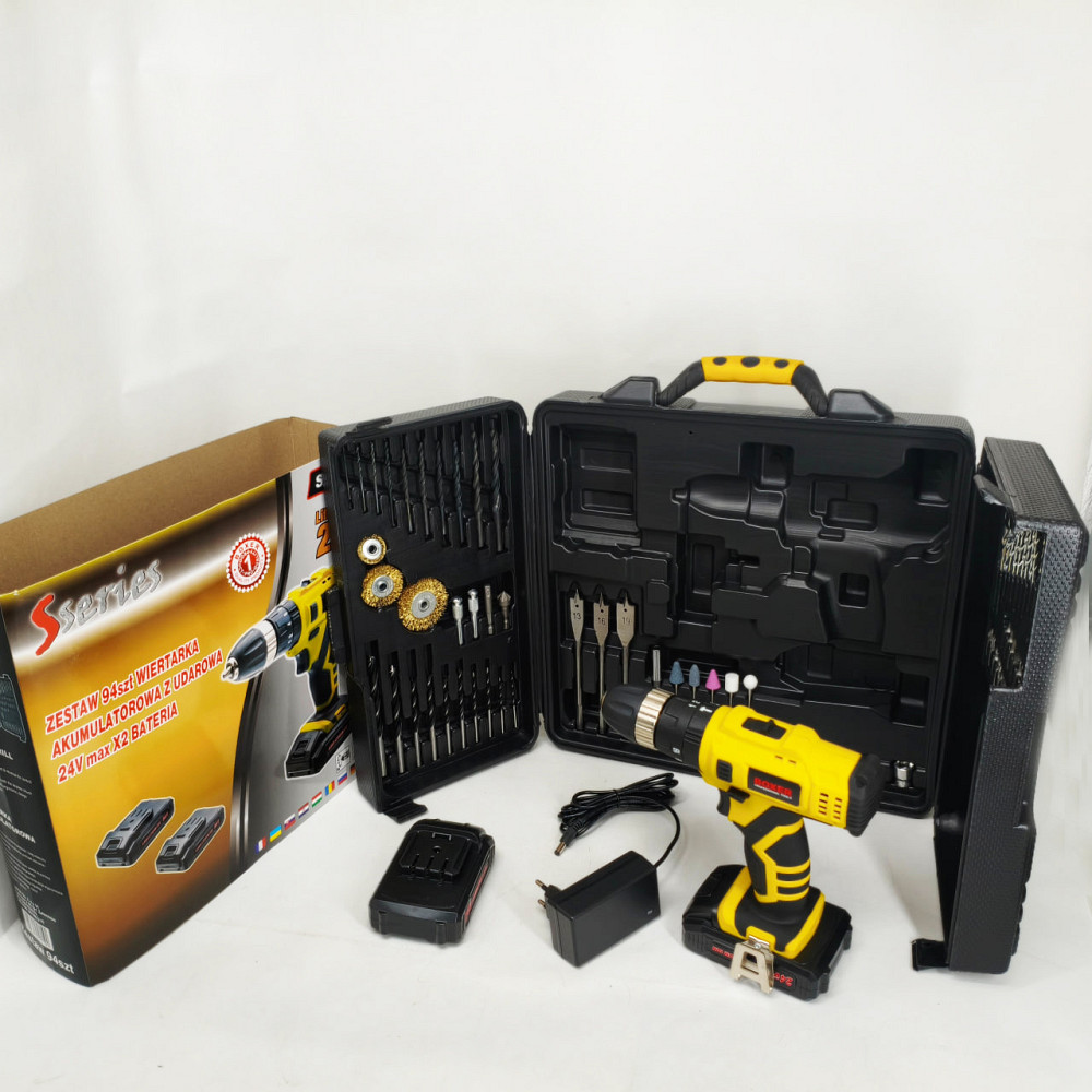 Робочий шуруповерт, Акумуляторний шуруповерт з насадками в кейсі Акб з набором інструменту RK-35 Львів - фото 7