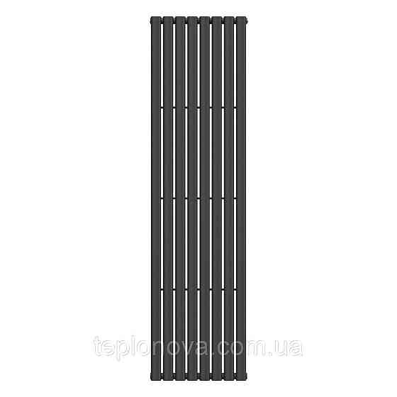 Вертикальный радиатор Ellipse 480х1800-8, anticor, черный муар Черновцы