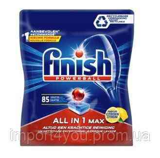 Finish All-In1 Lemon таблетки для посудомийки 85szt 