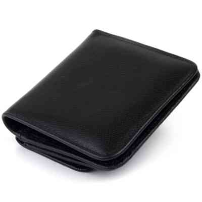 Кошелек ST Leather На кнопке Черный (19232) Винница