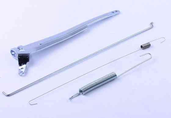 Рычаг привода дроссельной заслонки + тяга + пружина - 188F Мукачево