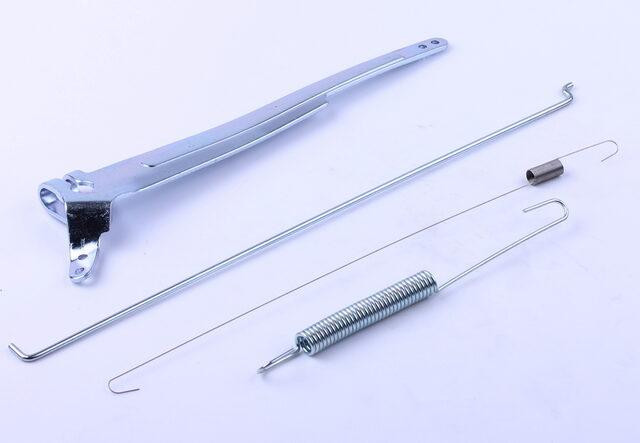 Рычаг привода дроссельной заслонки + тяга + пружина - 188F Мукачево - изображение 1