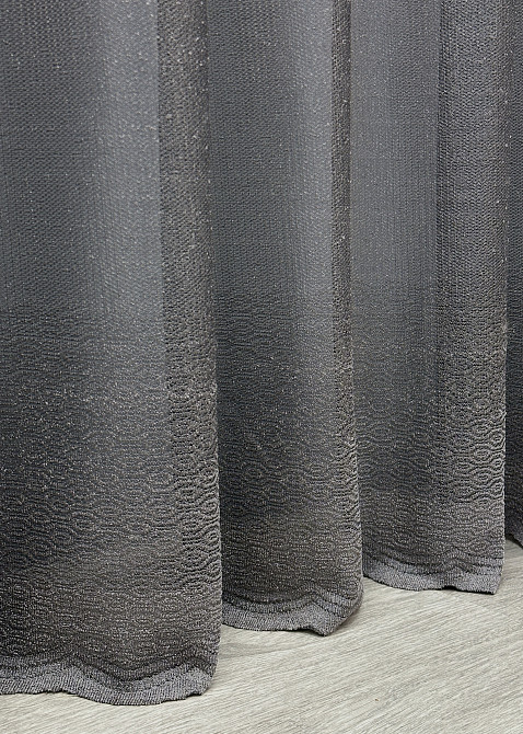 Тюль VR-Textil 1638т Greta Жаккард Графитовый 300х270 см (42-0615) Киев - изображение 7