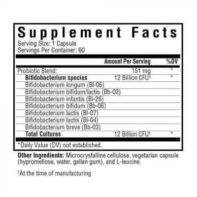 Пробиотики Seeking Health Пробиотики, 12 миллиардов КОЕ, ProBiota Bifido, 60 вегетарианск (SKH52102) Винница - изображение 2
